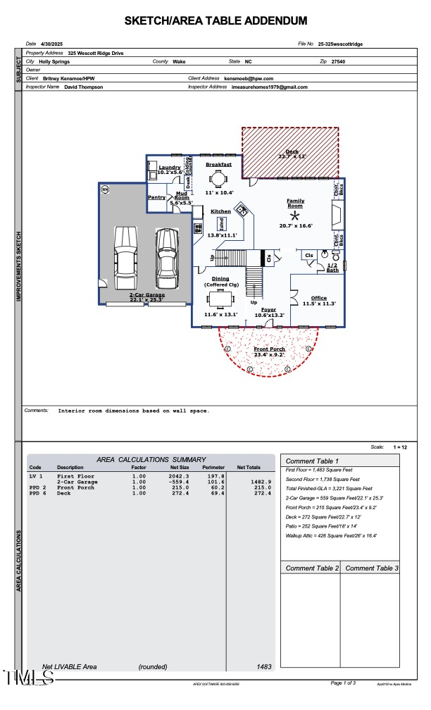 325 Wescott Ridge Dr, Holly Springs, NC 27540