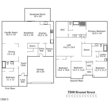 3308 Brunot St, New Hill, NC 27562