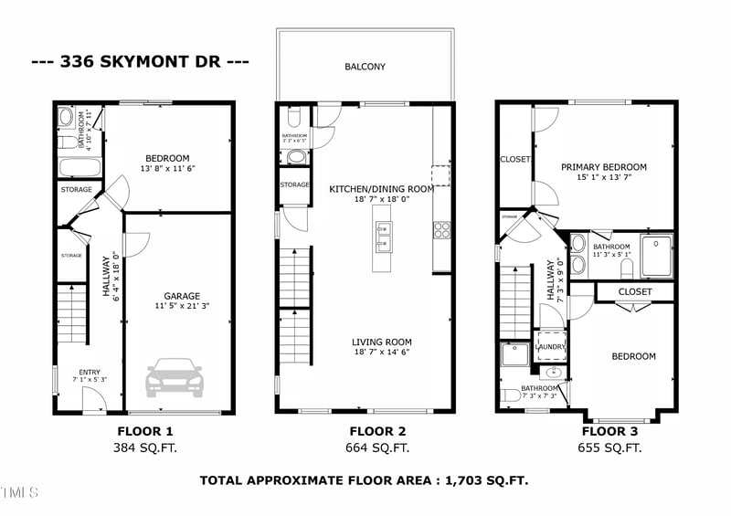 336 Skymont Dr, Holly Springs, NC 27540