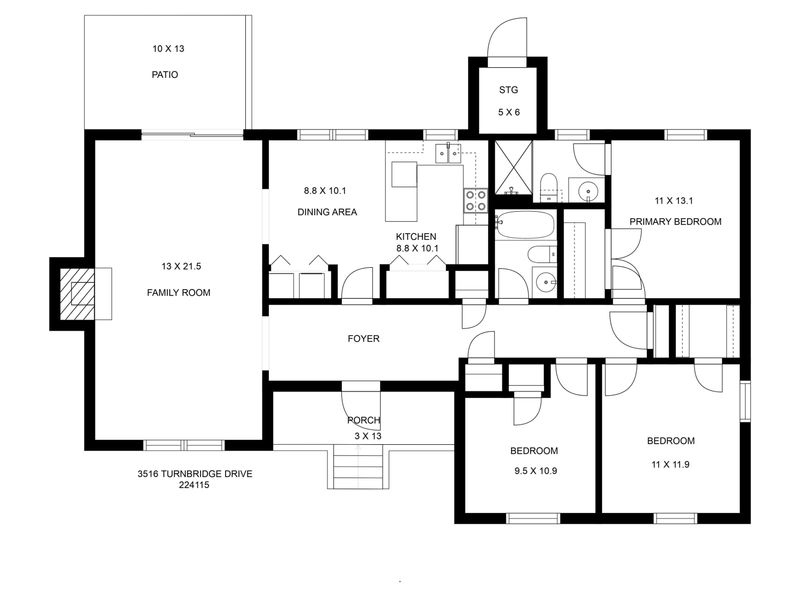 3516 Turnbridge Dr, Raleigh, NC 27609