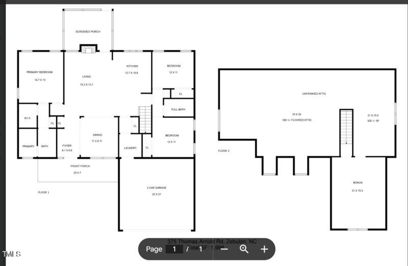 375 Thomas Arnold Rd, Zebulon, NC 27597