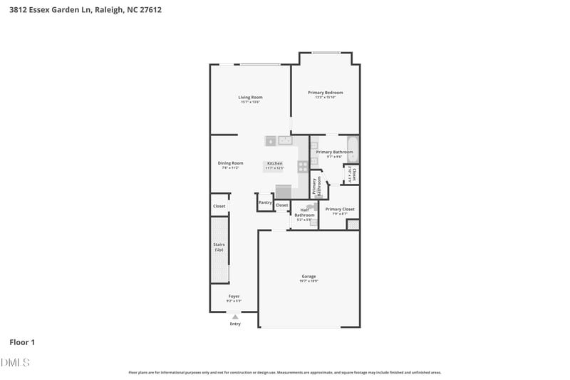 3812 Essex Garden Ln, Raleigh, NC 27612