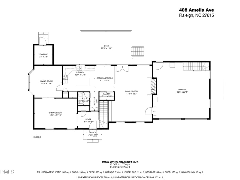 408 Amelia , Raleigh, NC 27615