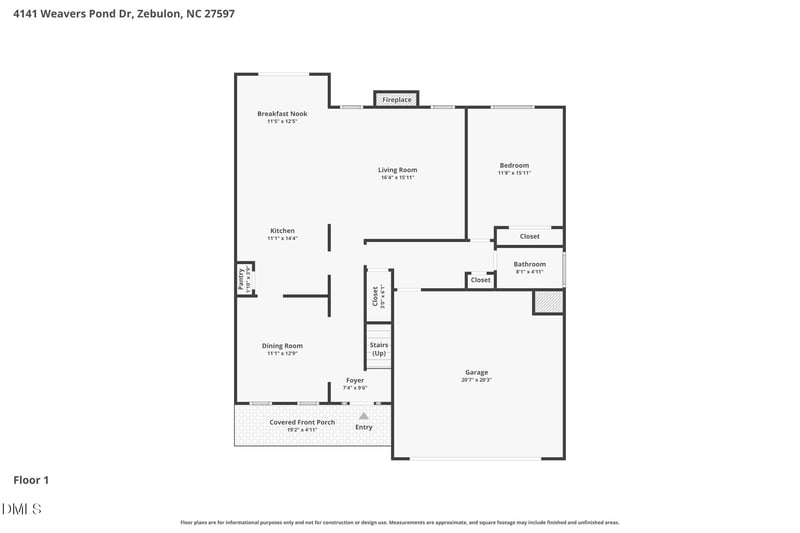 4141 Weavers Pond Dr, Zebulon, NC 27597