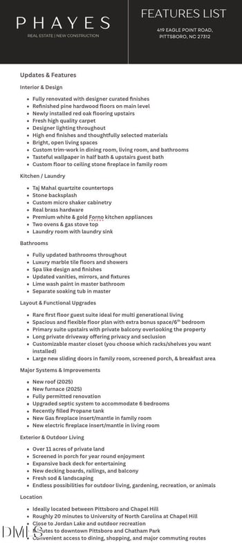 419 Eagle Point Rd, Pittsboro, NC 27312