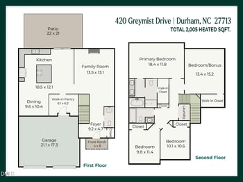420 Greymist Dr, Durham, NC 27713