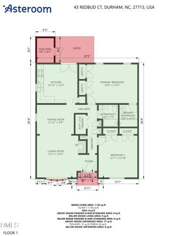 43 Redbud Ct, Durham, NC 27713