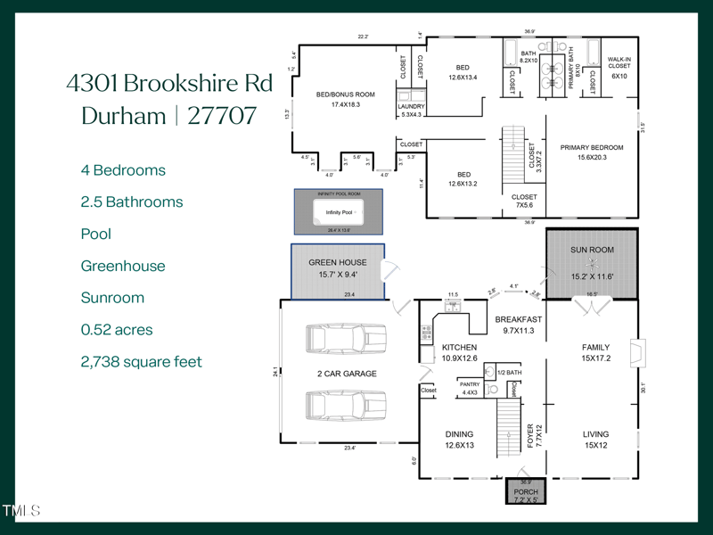 4301 Brookshire Rd, Durham, NC 27707