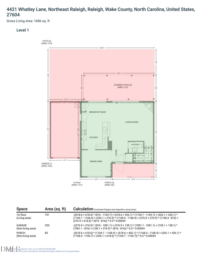 4421 Whatley Ln, Raleigh, NC 27604
