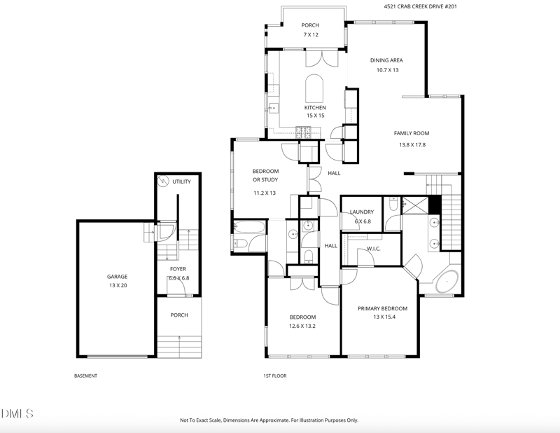 4521 Crab Creek Dr #201, Raleigh, NC 27612
