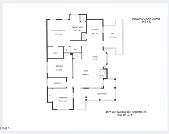 4577 John Sandling Rd, Franklinton, NC 27525