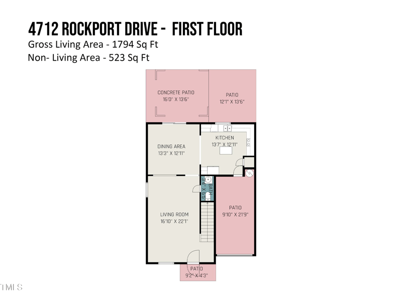 4712 Rockport Dr, Durham, NC 27703