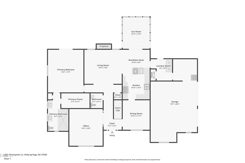 4809 Greenpoint Ln, Holly Springs, NC 27540