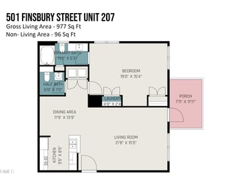 501 Finsbury  #207, Durham, NC 27703