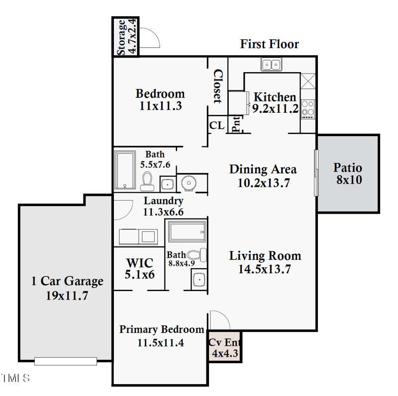 5015 Silhouette Dr, Durham, NC 27713