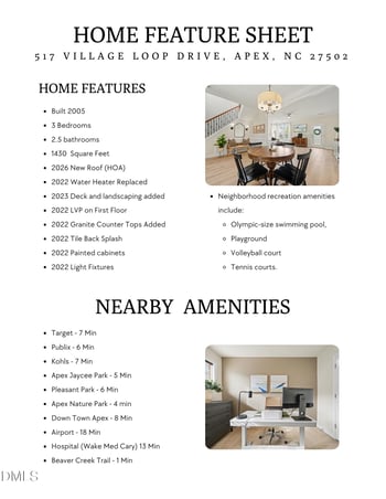 517 Village Loop Dr, Apex, NC 27502