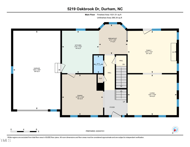 5219 Oakbrook Dr, Durham, NC 27713