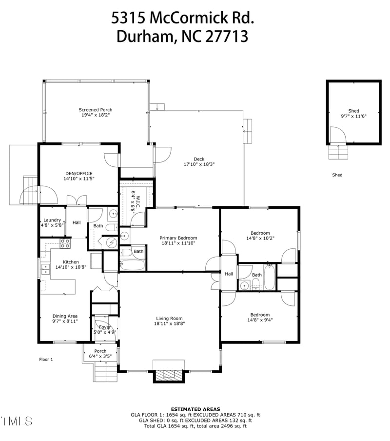 5315 Mccormick Rd, Durham, NC 27713