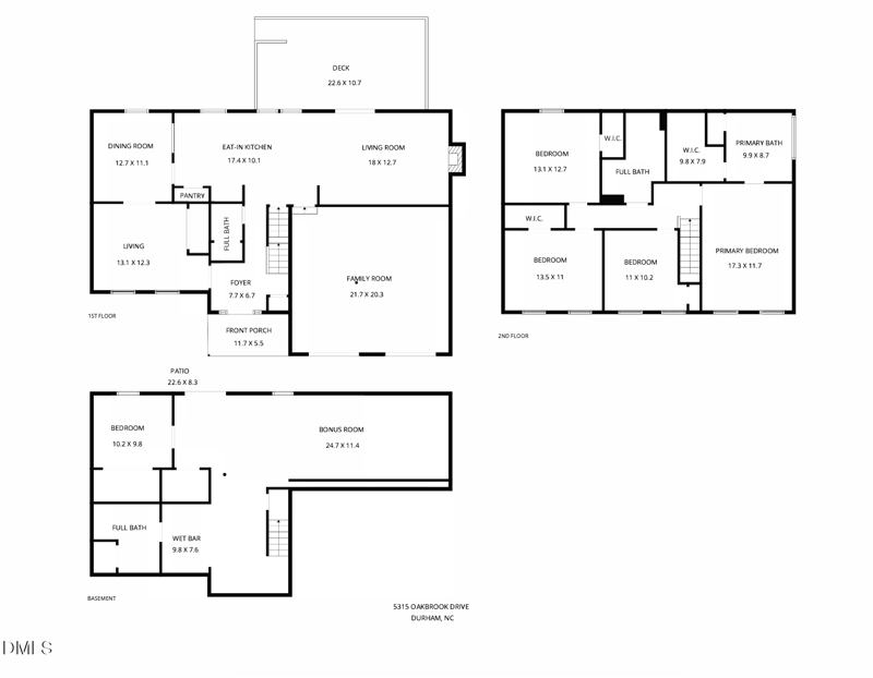 5315 Oakbrook Dr, Durham, NC 27713