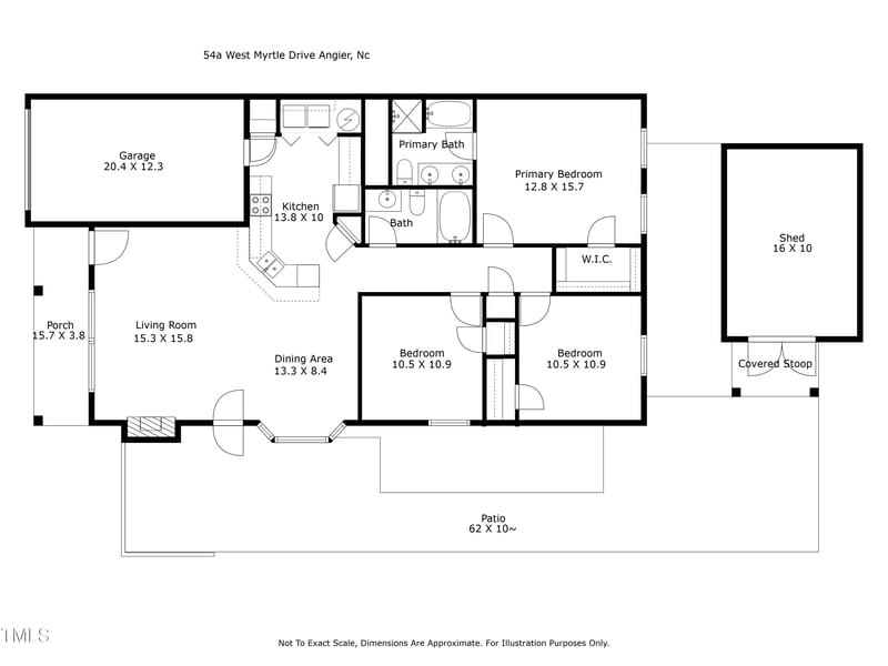 54 Myrtle Dr #A, Angier, NC 27501