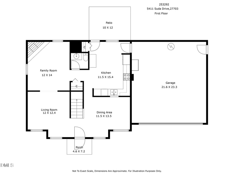 5411 Suda Dr, Durham, NC 27703