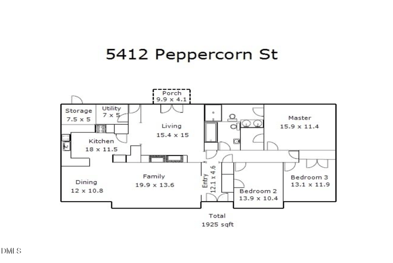 5412 Peppercorn St, Durham, NC 27704
