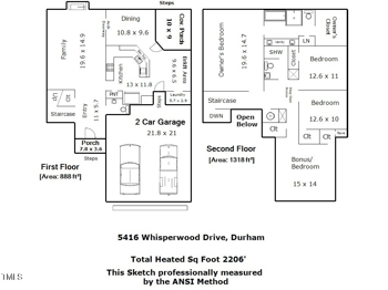 5416 Whisperwood Dr, Durham, NC 27713