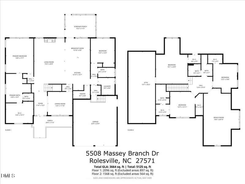 5508 Massey Branch Dr, Rolesville, NC 27571
