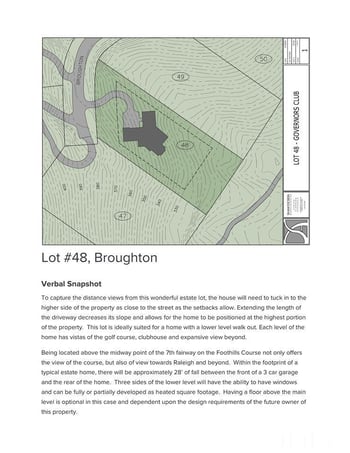 55235 Broughton  Lot 48, Chapel Hill, NC 27517