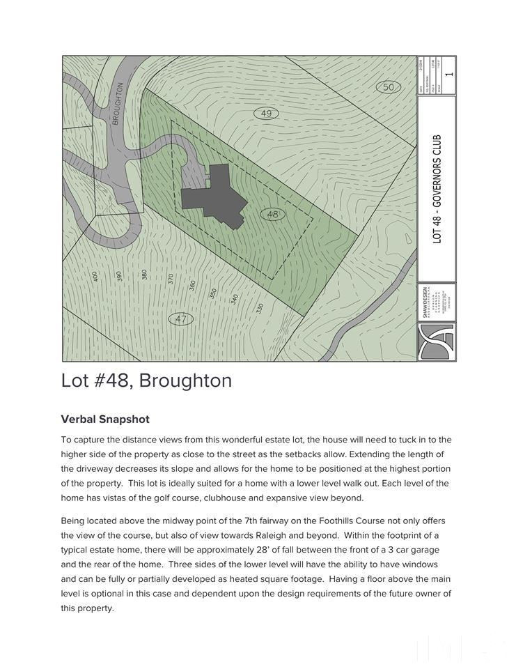 55235 Broughton Lot 48, Chapel Hill, NC 27517