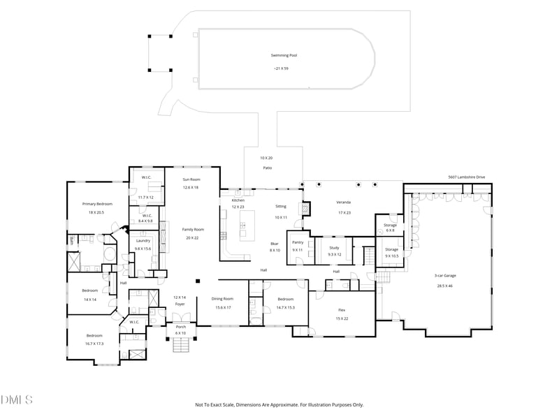 5607 Lambshire Dr, Raleigh, NC 27612