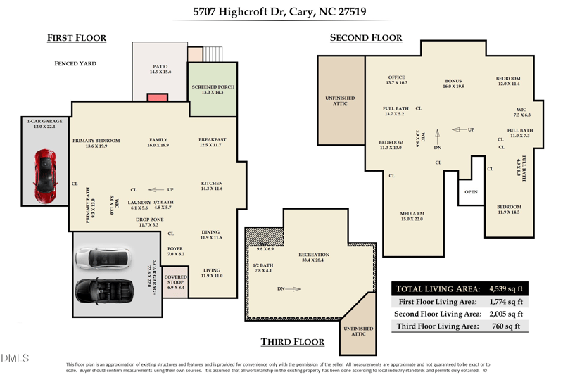 5707 Highcroft Dr, Cary, NC 27519