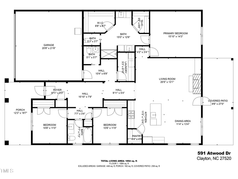 591 Atwood Dr, Clayton, NC 27520