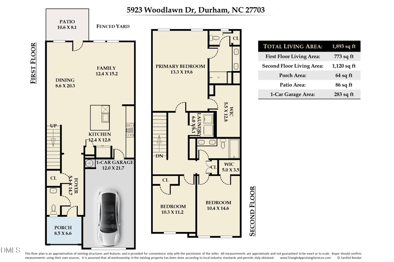 5923 Woodlawn Dr, Durham, NC 27703
