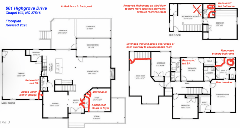 601 Highgrove Dr, Chapel Hill, NC 27516