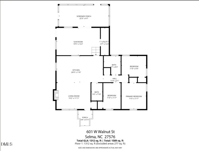 601 Walnut St, Selma, NC 27576