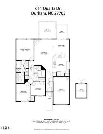 611 Quartz Dr, Durham, NC 27703