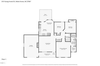 615 Young Forest Dr, Wake Forest, NC 27587