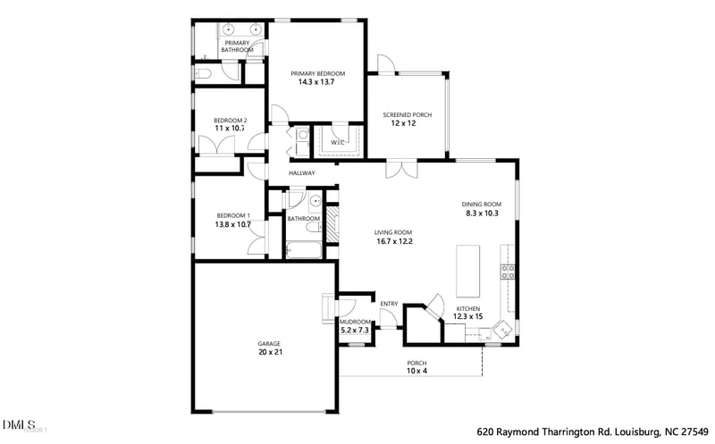 620 Raymond Tharrington Rd, Louisburg, NC 27549