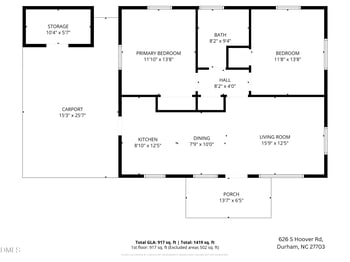 626 Hoover Rd, Durham, NC 27703