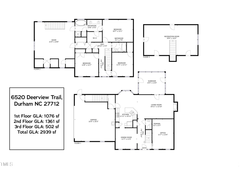 6520 Deerview Trl, Durham, NC 27712
