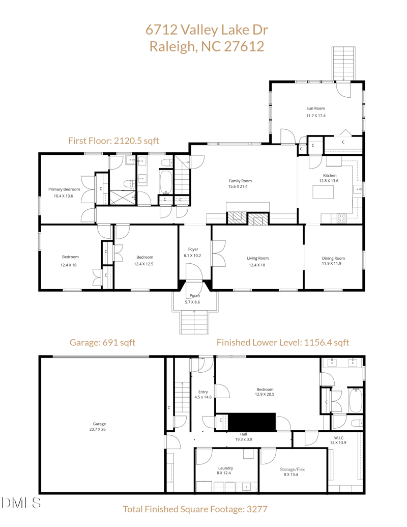 6712 Valley Lake Dr, Raleigh, NC 27612