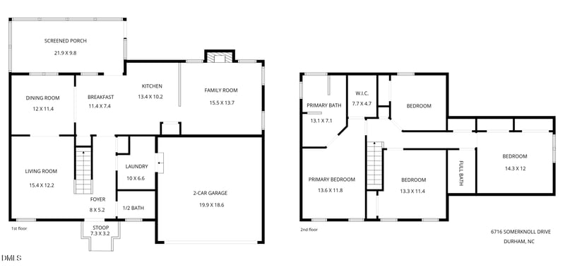 6716 Somerknoll Dr, Durham, NC 27713