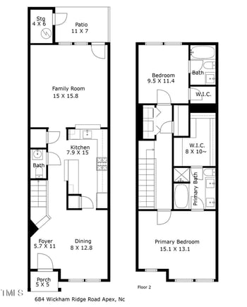 684 Wickham Ridge Rd, Apex, NC 27539