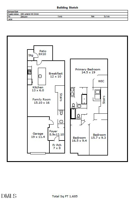 685 Leland Hill Cir, Zebulon, NC 27597