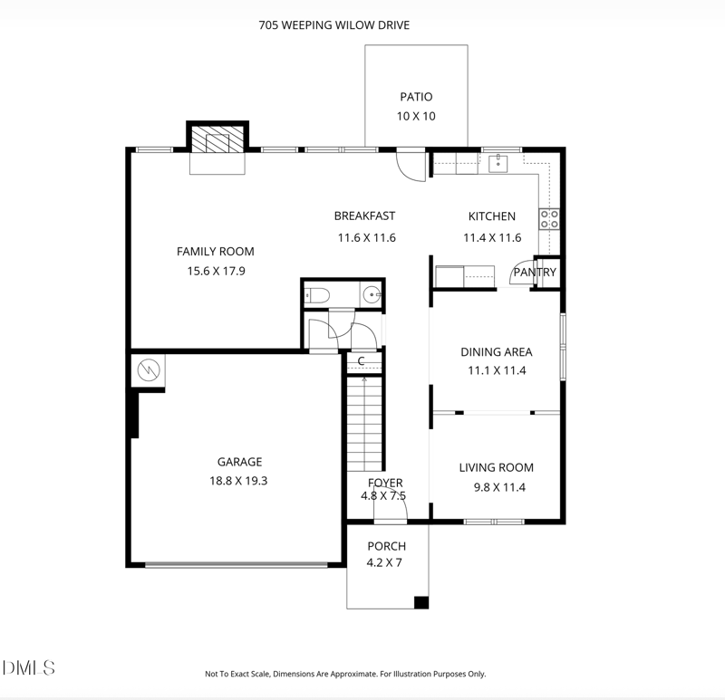 705 Weeping Willow Dr, Durham, NC 27704