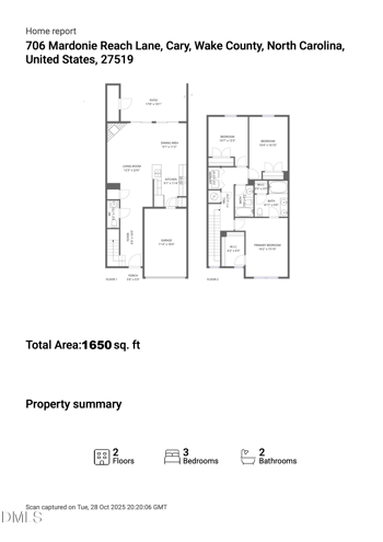 706 Mardonie Reach Ln, Cary, NC 27519