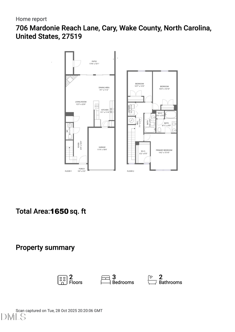 706 Mardonie Reach Ln, Cary, NC 27519