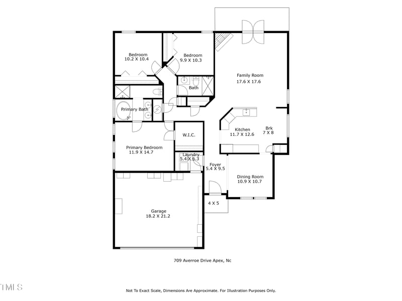 709 Averroe Dr, Apex, NC 27502