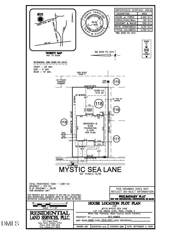 7110 Mystic Sea Ln Lot 118, Apex, NC 27523